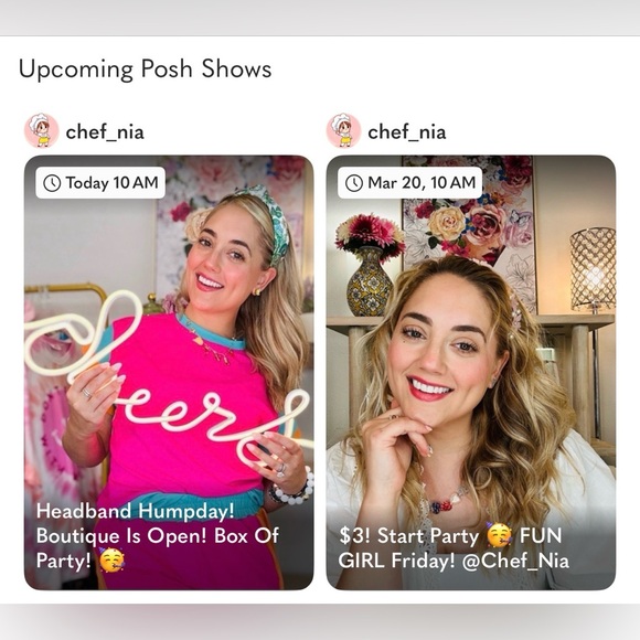 Chef Nia Accessories - Save The Date! Live Show!
